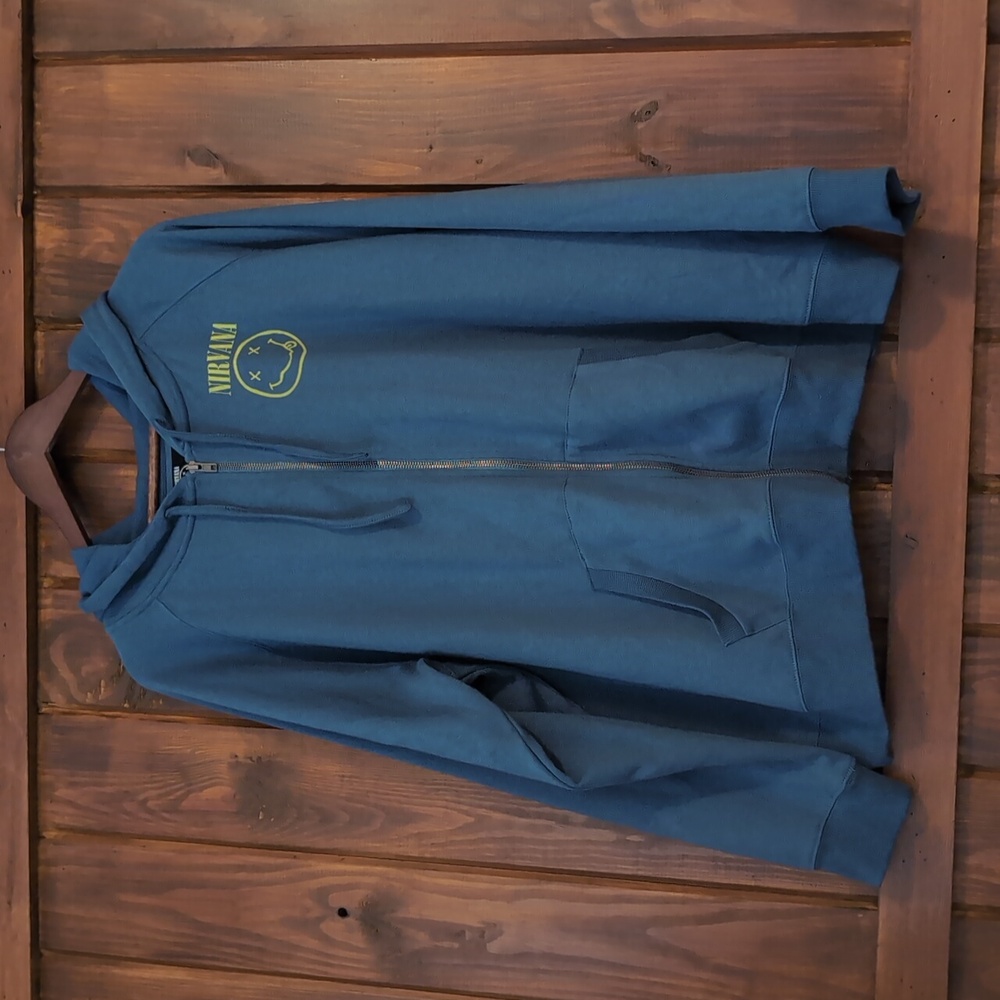 Torrid Nirvana Graphic Zip Up Hoodie 3x - Picture 4 of 6